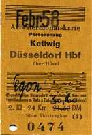 Monatskarte 1958