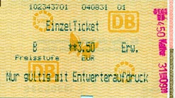 Einzel Ticket